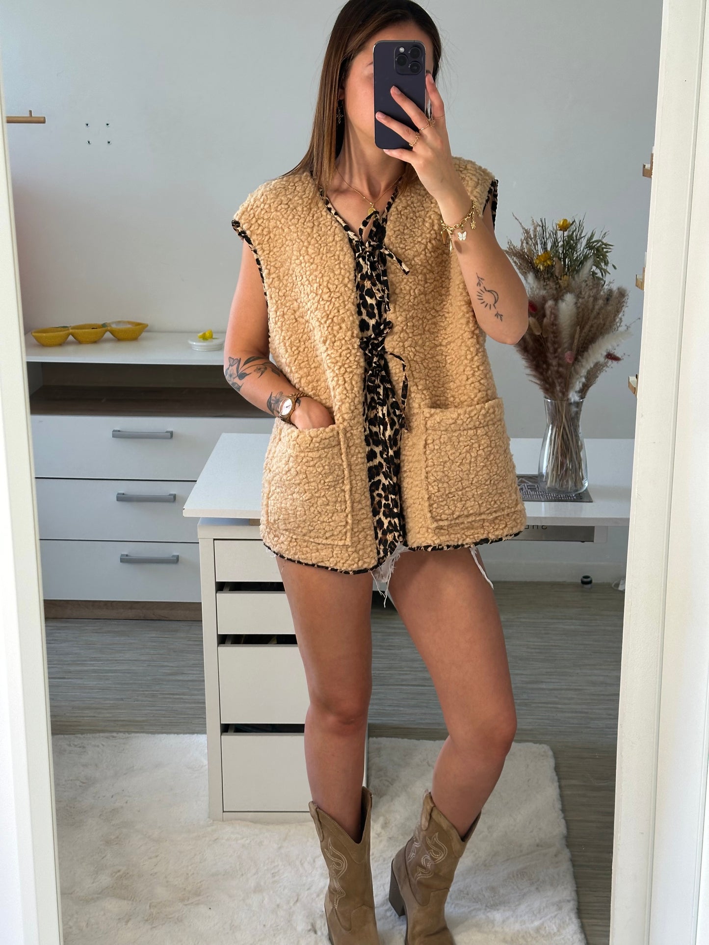Gilet manches courtes