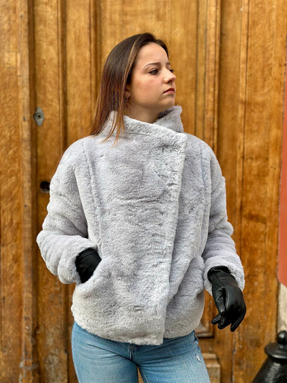 Manteau imitation fourrure