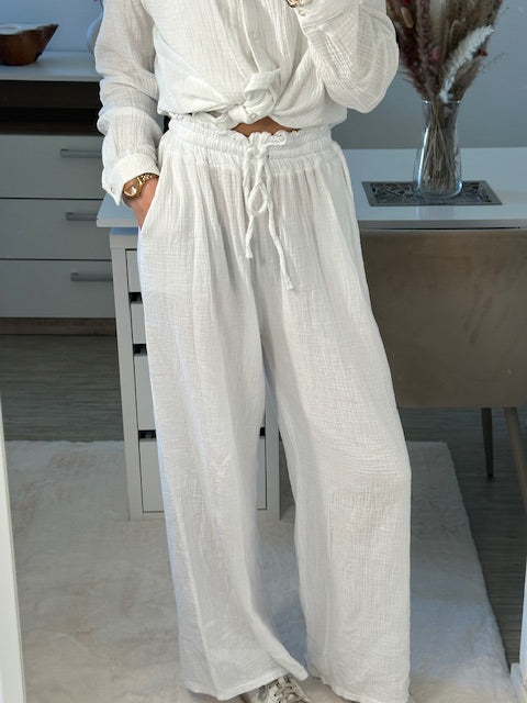 Pantalon Gaze De Coton